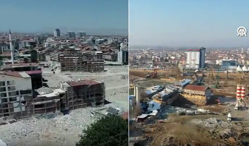 'Asrın felaketi'nde yıkıma uğrayan 4 şehir yaralarını sardı!  Hatıralar kayboldu, manzaralar değişti 'Asrın felaketi'nde yıkıma uğrayan 4 şehir yaralarını sardı!  Hatıralar kayboldu, manzaralar değişti