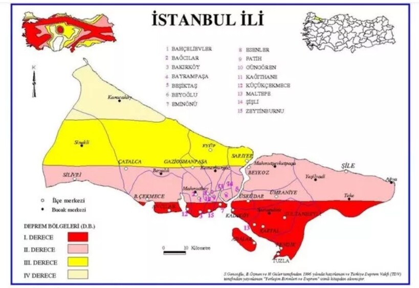 İstanbul deprem risk haritası! (GÜNCEL) İstanbul’da deprem riski az olan yerler ve fazla olan ilçeler! İstanbul deprem risk haritası! (GÜNCEL) İstanbul’da deprem riski az olan yerler ve fazla olan ilçeler!