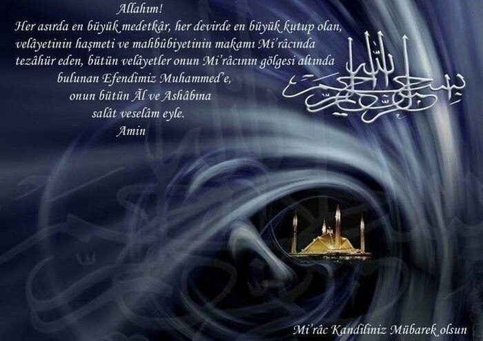 Miraç Kandili mesajları yazılı, resimli, dualı mesajlar... 2024 güncel anlamlı Miraç Kandili mesajı ve sözleri