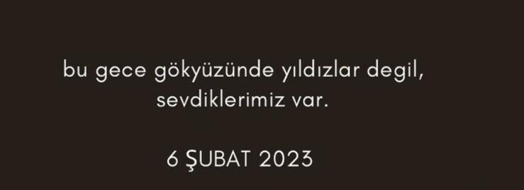 Depremin 1. yıl dönümünde ünlülerden duygu yüklü paylaşımlar: ‘O sabahtayız hâlâ, aynı kederde, aynı günde kalakaldık öyle’ Depremin 1. yıl dönümünde ünlülerden duygu yüklü paylaşımlar: ‘O sabahtayız hâlâ, aynı kederde, aynı günde kalakaldık öyle’