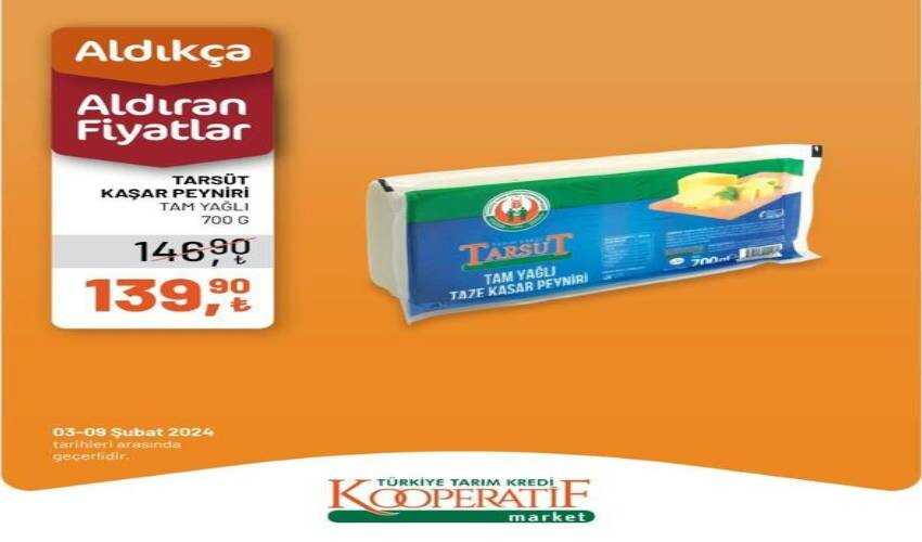 Tarım Kredi’de Şubat ayına özel kampanya başladı! Zeytin, kaşar, peynir, kavurma fiyatları yarı yarıya düştü, işte tam liste Tarım Kredi’de Şubat ayına özel kampanya başladı! Zeytin, kaşar, peynir, kavurma fiyatları yarı yarıya düştü, işte tam liste