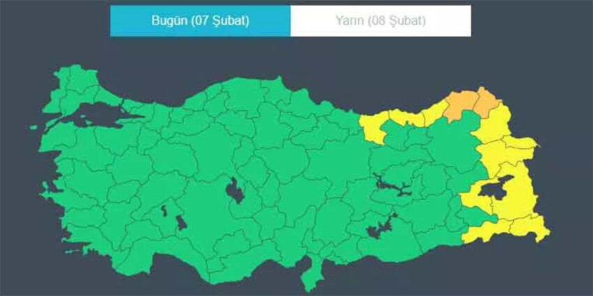 Meteoroloji'den hayati uyarı! 12 il için sarı ve turuncu kodlu alarm verildi