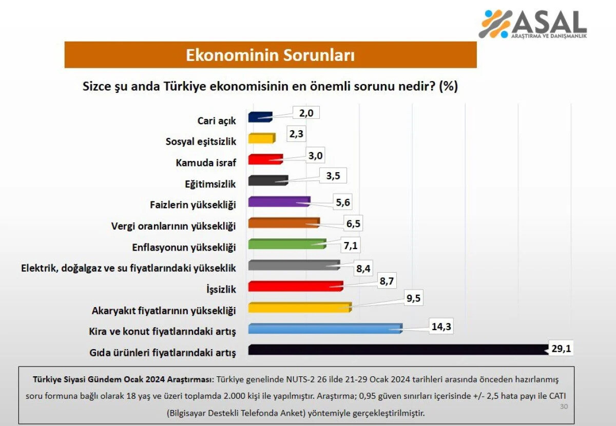 2 bin kişilik anket ortaya koydu! İşte Türkiye ekonomisinin en önemli sorunu