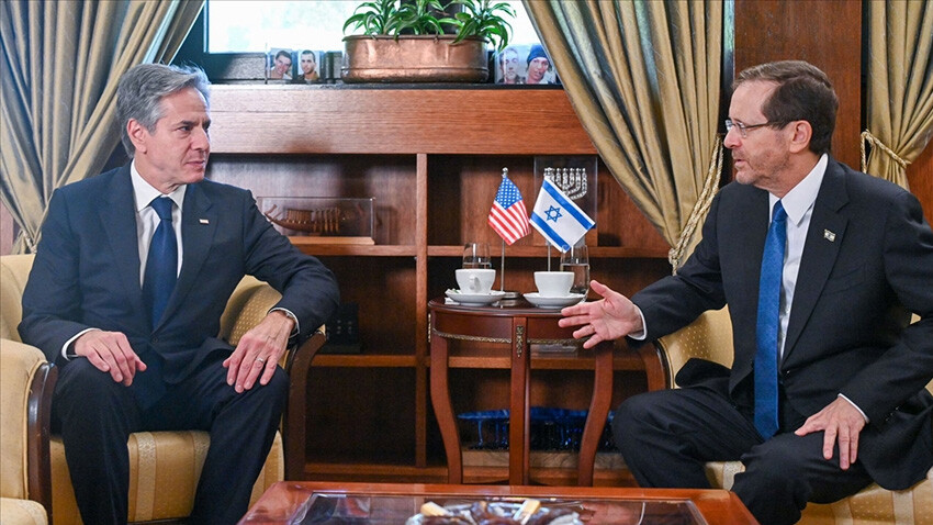 Blinken İsrail'e mekik dokudu! Netanyahu ve Herzog'la bir kez daha görüştü