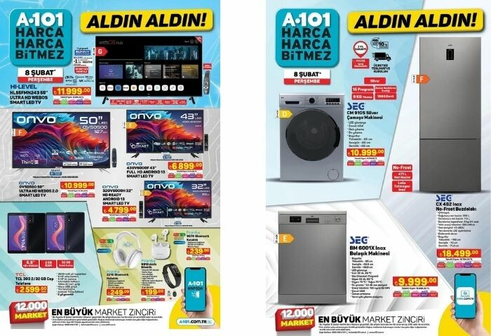 A101 Aktüel indirimler 8 Şubat Perşembe neler var? || A101 Aktüel 8 Şubat 2024 Perşembe Kataloğu A101 Aktüel indirimler 8 Şubat Perşembe neler var? || A101 Aktüel 8 Şubat 2024 Perşembe Kataloğu