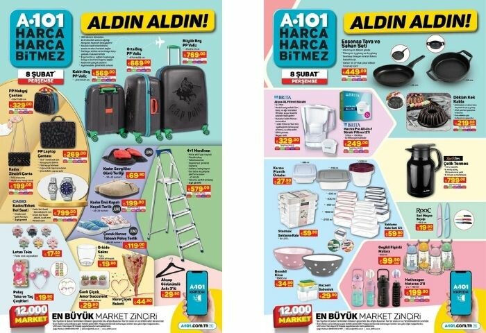 A101 Aktüel indirimler 8 Şubat Perşembe neler var? || A101 Aktüel 8 Şubat 2024 Perşembe Kataloğu A101 Aktüel indirimler 8 Şubat Perşembe neler var? || A101 Aktüel 8 Şubat 2024 Perşembe Kataloğu