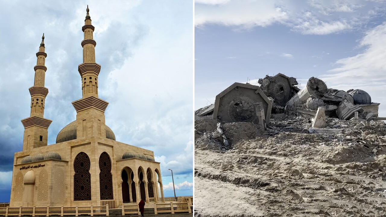 Gazze'nin sembolü Halidi Camisi moloz yığını oldu! Dini yapılar tamamen yok edildi Gazze'nin sembolü Halidi Camisi moloz yığını oldu! Dini yapılar tamamen yok edildi