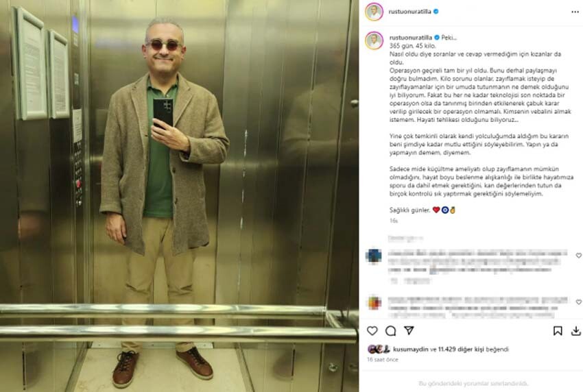 Ünlü oyuncu Rüştü Onur Atilla 45 kilo verdi! İşte son hali Ünlü oyuncu Rüştü Onur Atilla 45 kilo verdi! İşte son hali