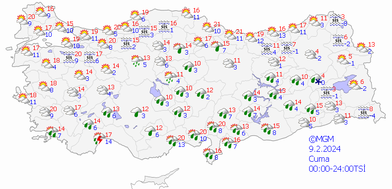 Meteoroloji'den 10 ile gök gürültülü sağanak yağış uyarısı Meteoroloji'den 10 ile gök gürültülü sağanak yağış uyarısı