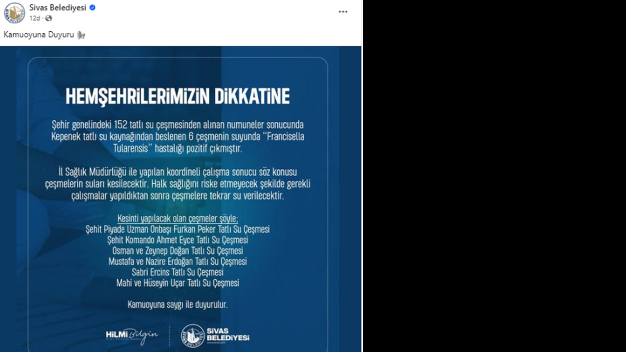 Temiz sanıp içiyorlardı! Kent diken üstünde; hastalık tespit edilen 6 çeşme kapatıldı