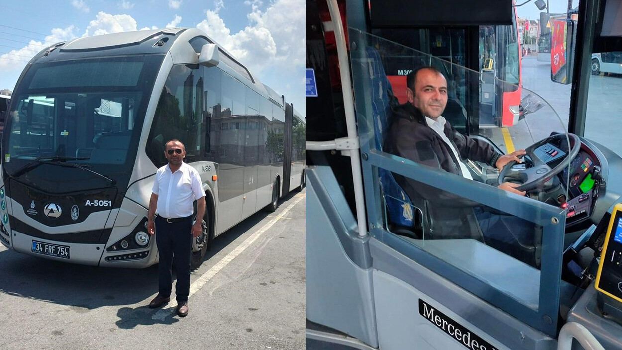 Metrobüs şoförüne metrobüs çarptı Metrobüs şoförüne metrobüs çarptı