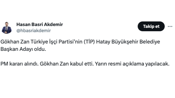 Gökhan Zan milletvekili mi? Gökhan Zan hangi partiden aday? Gökhan Zan milletvekili mi? Gökhan Zan hangi partiden aday?