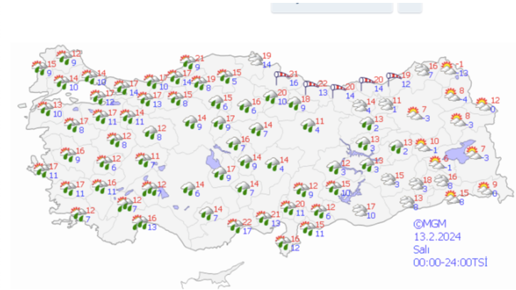 13 Şubat hava durumu nasıl? İstanbul bugün hava nasıl, yağış var mı? 13 Şubat 2024 Salı Hava Durumu 13 Şubat hava durumu nasıl? İstanbul bugün hava nasıl, yağış var mı? 13 Şubat 2024 Salı Hava Durumu