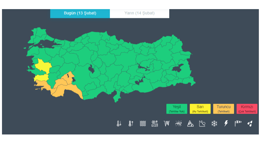 Meteoroloji'den 6 ile sarı ve turuncu kodlu uyarı! Kuvvetli yağışa karşı dikkatli olun