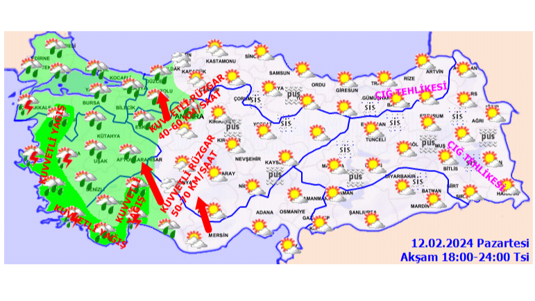 Meteoroloji'den 6 ile sarı ve turuncu kodlu uyarı! Kuvvetli yağışa karşı dikkatli olun