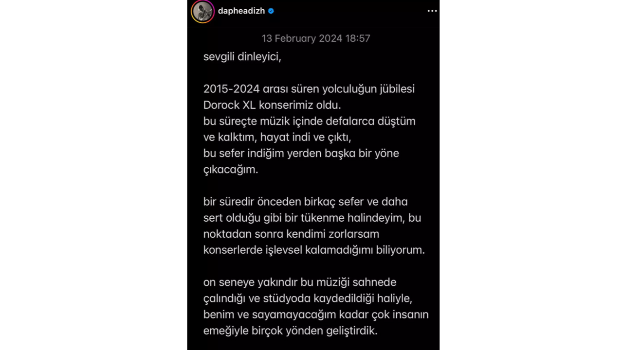 Deniz Tekin müziği bıraktı: Tükenme halindeyim