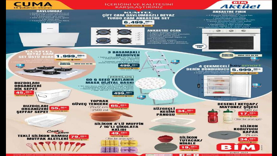 BİM’de dev indirim yarın başlıyor! Televizyon, davlumbaz, tencere, perde… Fiyatlar yarı yarıya düştü, yetişen evini yeniden dizecek