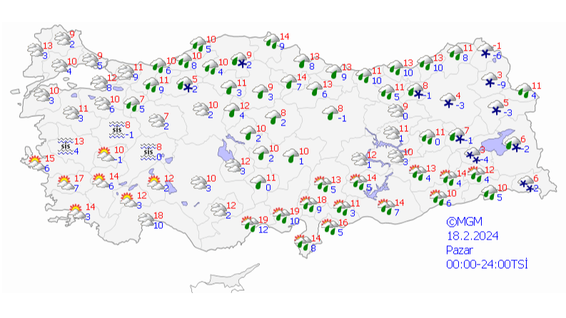 Meteoroloji'den 8 kente sarı kodlu uyarı: Sağanak, kar, rüzgar ve çığ alarmı