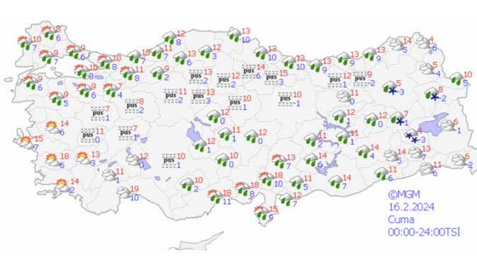 16 Şubat hava durumu nasıl? İstanbul'da bugün hava nasıl, yağış var mı?