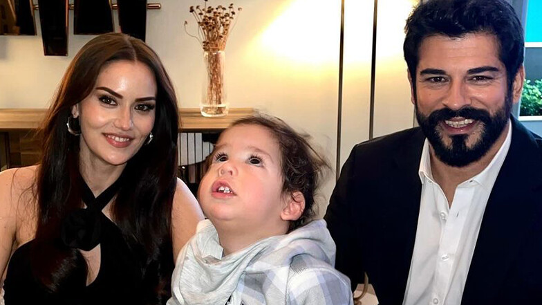 Fahriye Evcen oğlu Kerem ile pozlarını 'set hatırası' notuyla paylaştı! İlk yorum Burak Özçivit’ten geldi