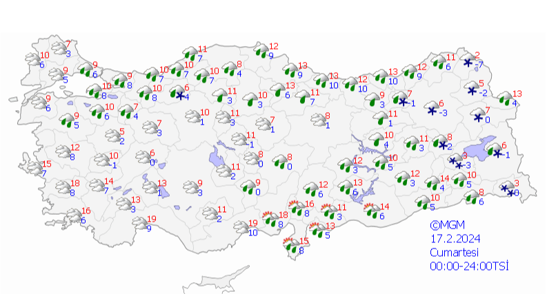 Meteoroloji'den hafta sonu uyarısı! Kuvvetli sağanak ve kar bekleniyor