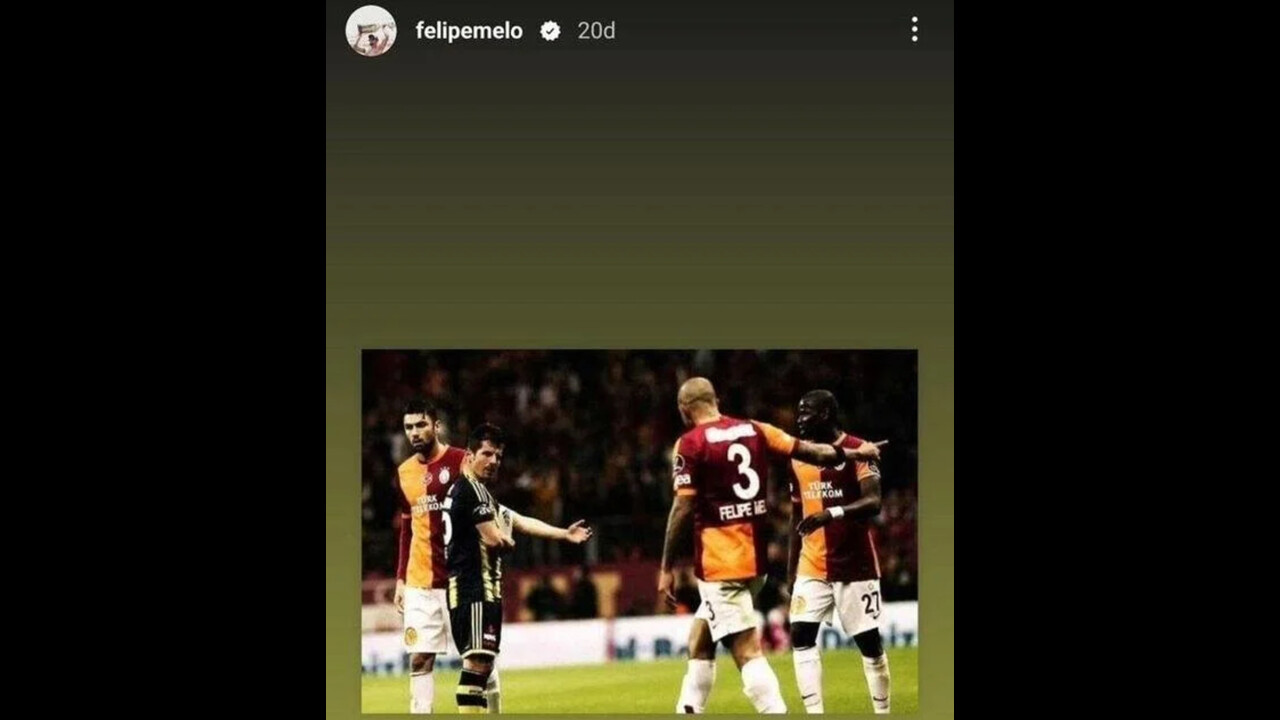 Felipe Melo'nun Emre Belözoğlu paylaşımı sosyal medyayı karıştırdı