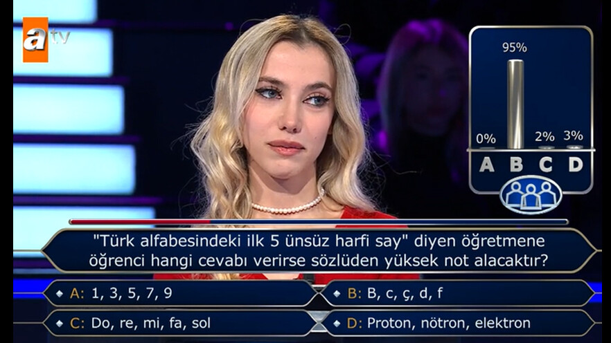 Kim Milyoner Olmak İster’de ‘5 ünsüz sorusu’: Yarışmacının kullandığı joker kendisini bile şaşırttı
