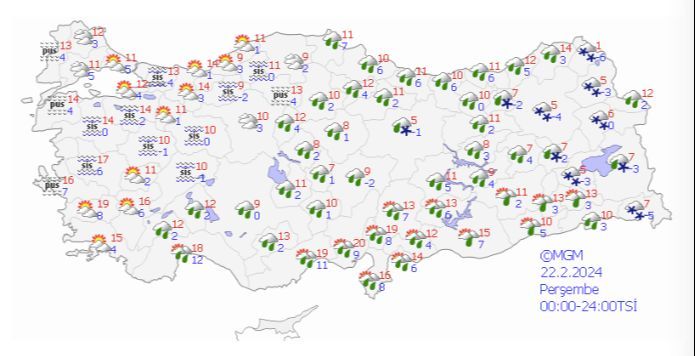 Bugün yağmur var mı, hava durumu nasıl? 22 Şubat İstanbul, Ankara, İzmir hava durumu! Bugün yağmur var mı, hava durumu nasıl? 22 Şubat İstanbul, Ankara, İzmir hava durumu! - 1. Resim