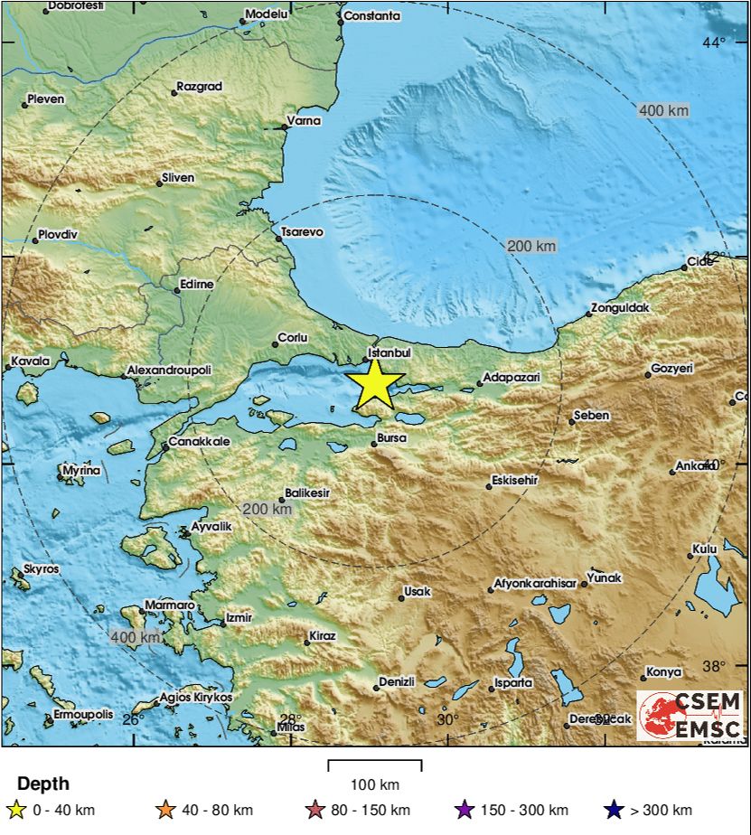 Bursa'da hissedilen deprem meydana geldi - 1. Resim