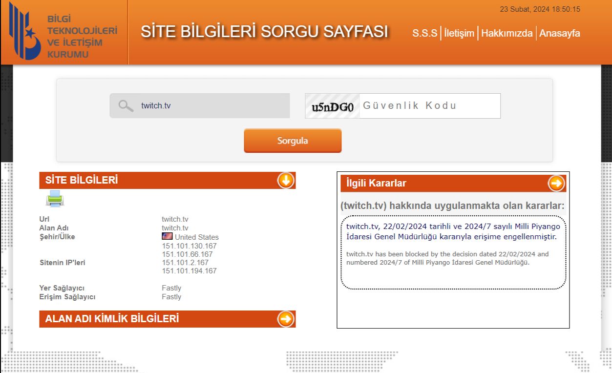 Canlı yayın platformu Twitch'e erişim engeli getirildi Kumar yayınları sonu oldu! Twitch'e erişim engeli getirildi - 1. Resim