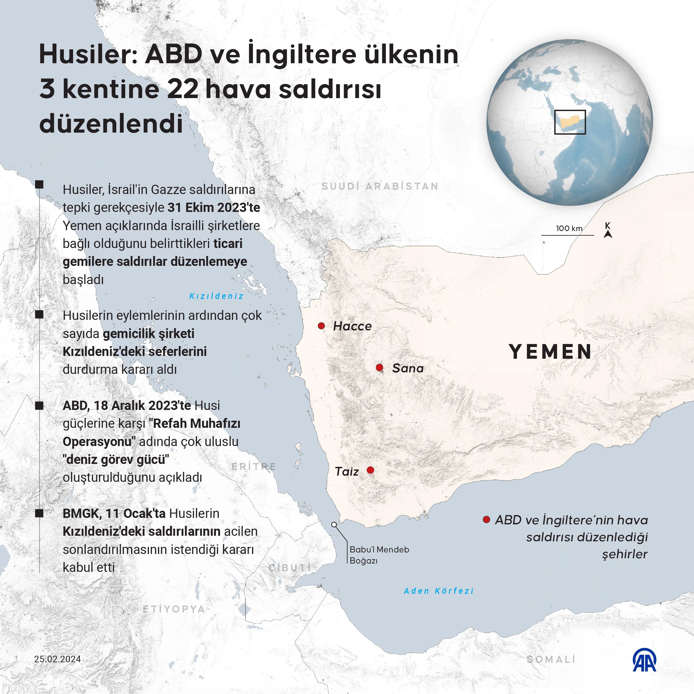 Husiler'den vurulan İngiliz gemisi için tek şart Husiler'den vurulan İngiliz gemisi için tek şart - 1. Resim