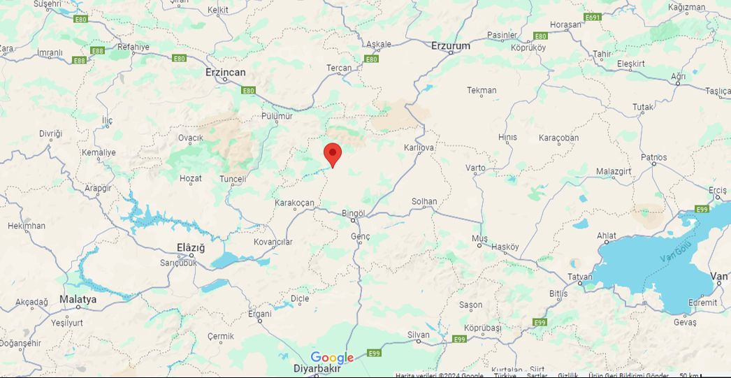 Kandilli duyurdu! Bingöl'de korkutan deprem Kandilli duyurdu! Bingöl'de korkutan deprem - 1. Resim