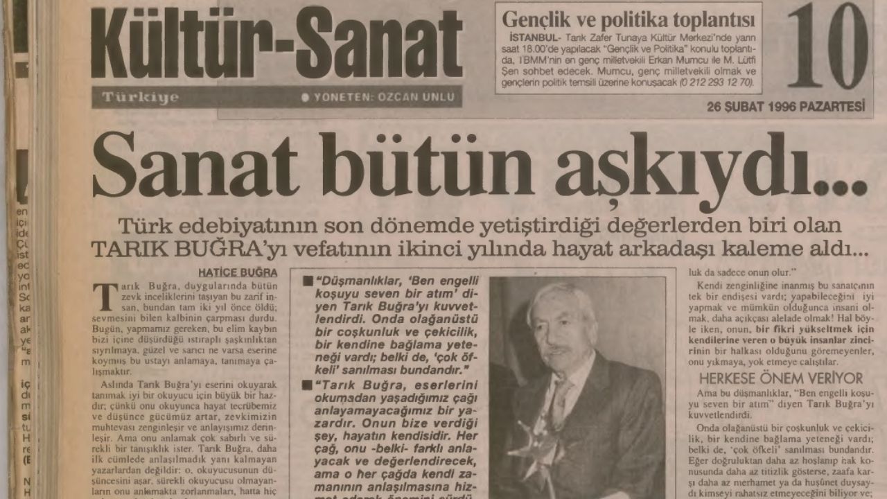 30 yıl sonra eşinin özel notlarıyla Tarık Buğra: Sanat bütün aşkıydı, bütün hayatını aldı! - 2. Resim
