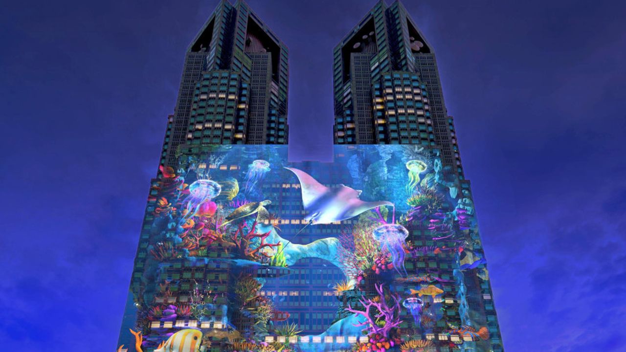 Guinness D&uuml;nya Rekoru: En b&uuml;y&uuml;k video mapping g&ouml;sterisi Tokyo'da - 3. Resim