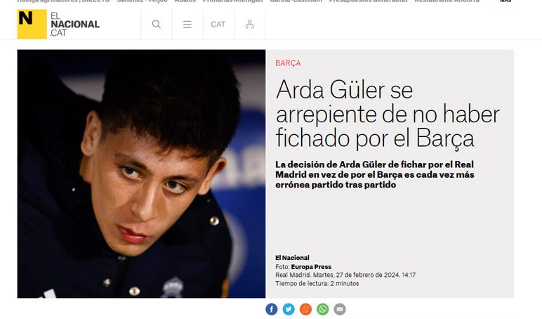 Barcelona tarafından Arda Güler'e büyük ayıp! Türk yıldızı suçladılar Barcelona tarafından Arda Güler'e büyük ayıp! Türk yıldızı suçladılar - 1. Resim