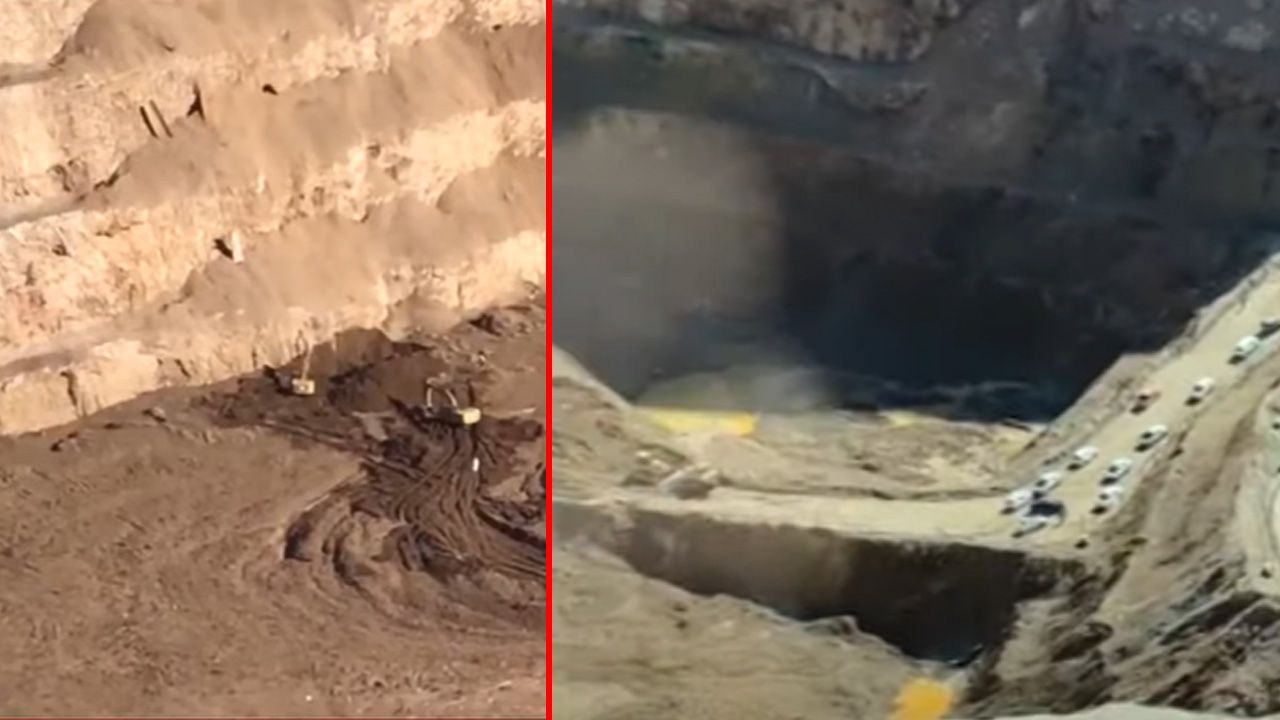 İliç'teki maden faciasının boyutunu gösteren kareler! Arama çalışmalarında araç parçalarına ulaşıldı İliç'teki maden faciasının boyutunu gösteren kareler! Arama çalışmalarında araç parçalarına ulaşıldı - 3. Resim