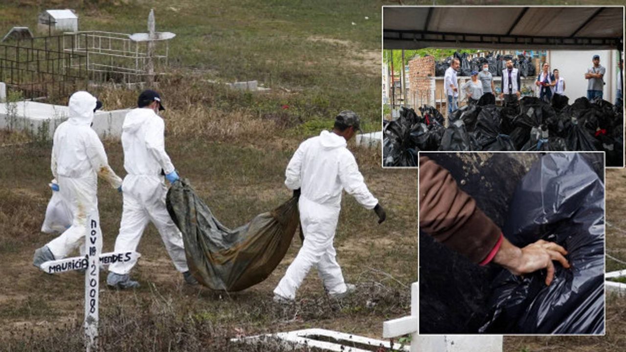 Toplu mezar bulundu! 4 bin çöp torbasının içinden insan kalıntıları çıktı Toplu mezar bulundu! 4 bin çöp torbasının içinden insan kalıntıları çıktı - 1. Resim