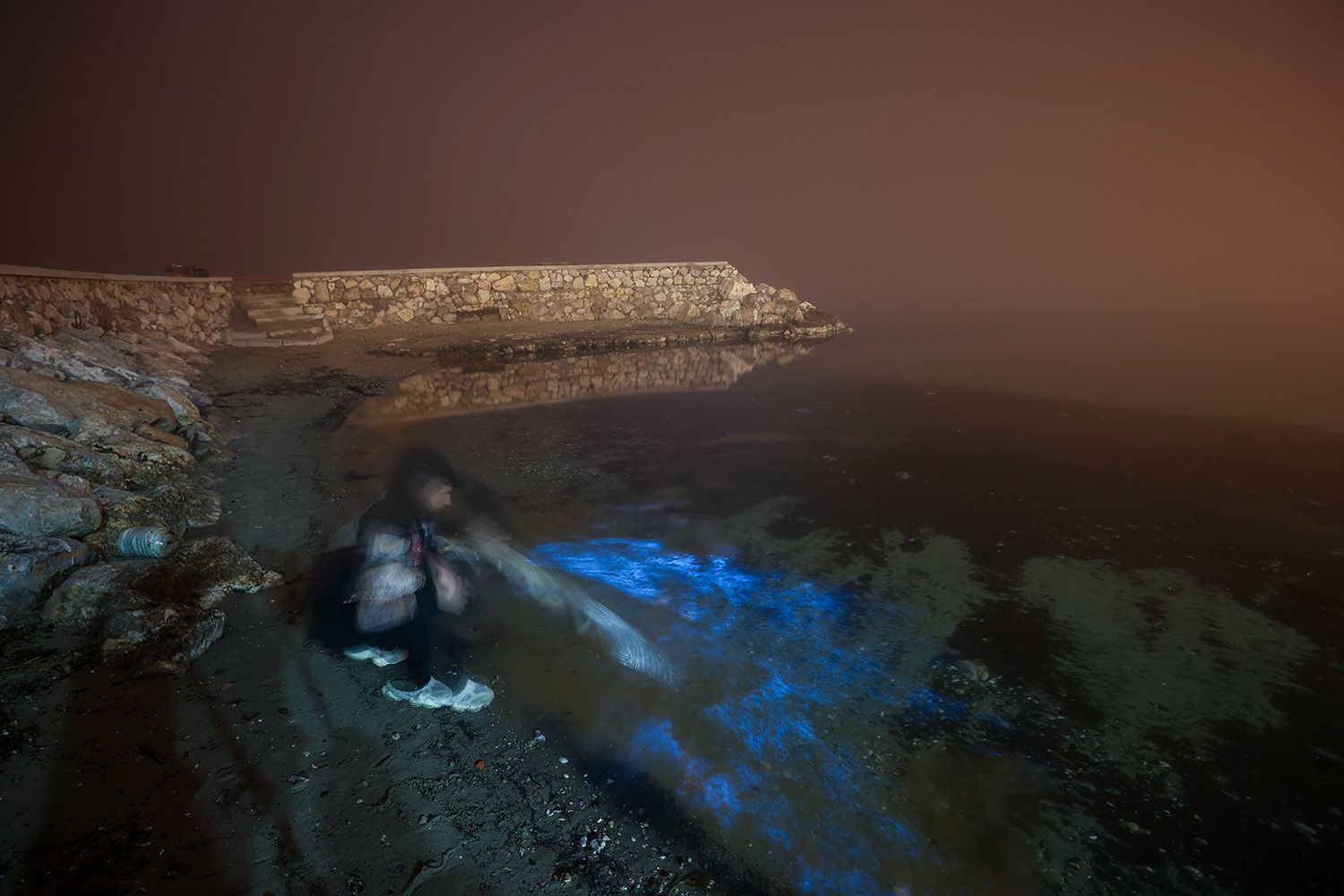 Fotoğraflar Bursa'dan geldi, denizin rengi şaşkına çevirdi! Mavi renkli parlamalar ortaya çıktı Fotoğraflar Bursa'dan geldi, denizin rengi şaşkına çevirdi! Mavi renkli parlamalar ortaya çıktı - 2. Resim