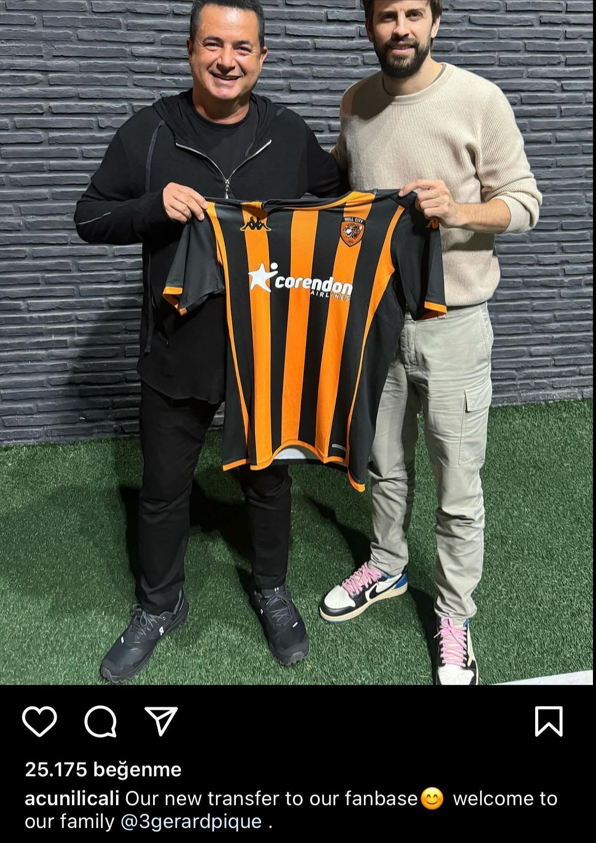 Gerard Pique Hull City'e mi transfer oldu? Acun Ilıcalı'dan Hull City Pique paylaşımı! Gerard Pique Hull City'e mi transfer oldu? Acun Ilıcalı'dan Hull City Pique paylaşımı! - 1. Resim