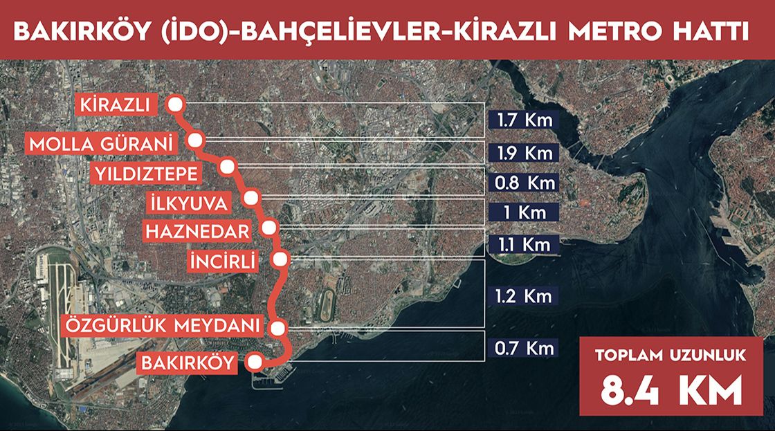 Bakırköy-Kirazlı Metro Hattı açılıyor! 8 istasyondan geçecek - 5. Resim