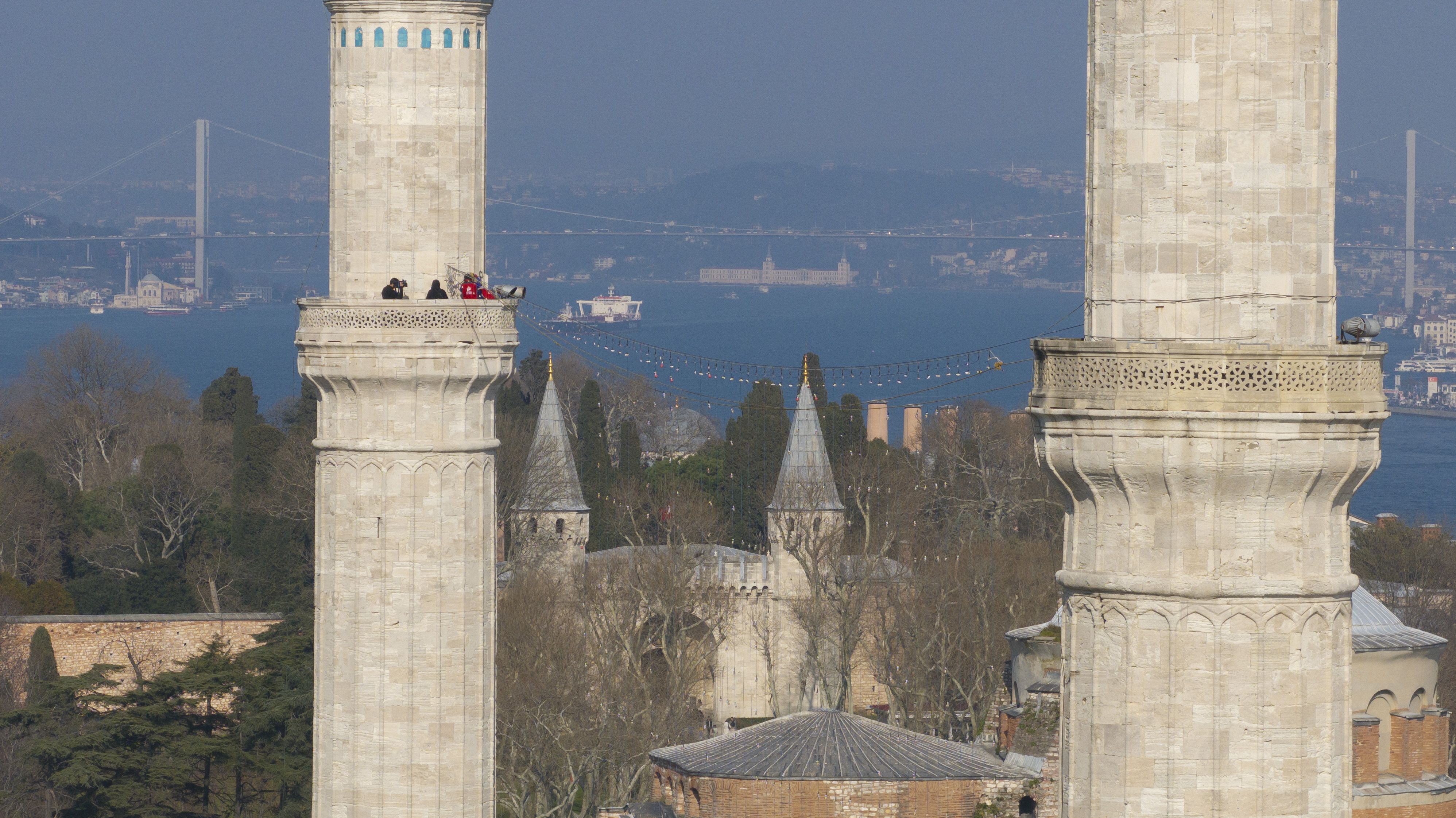 Kelime-i tevhid ile merhaba! Ayasofya Camisi'ne 