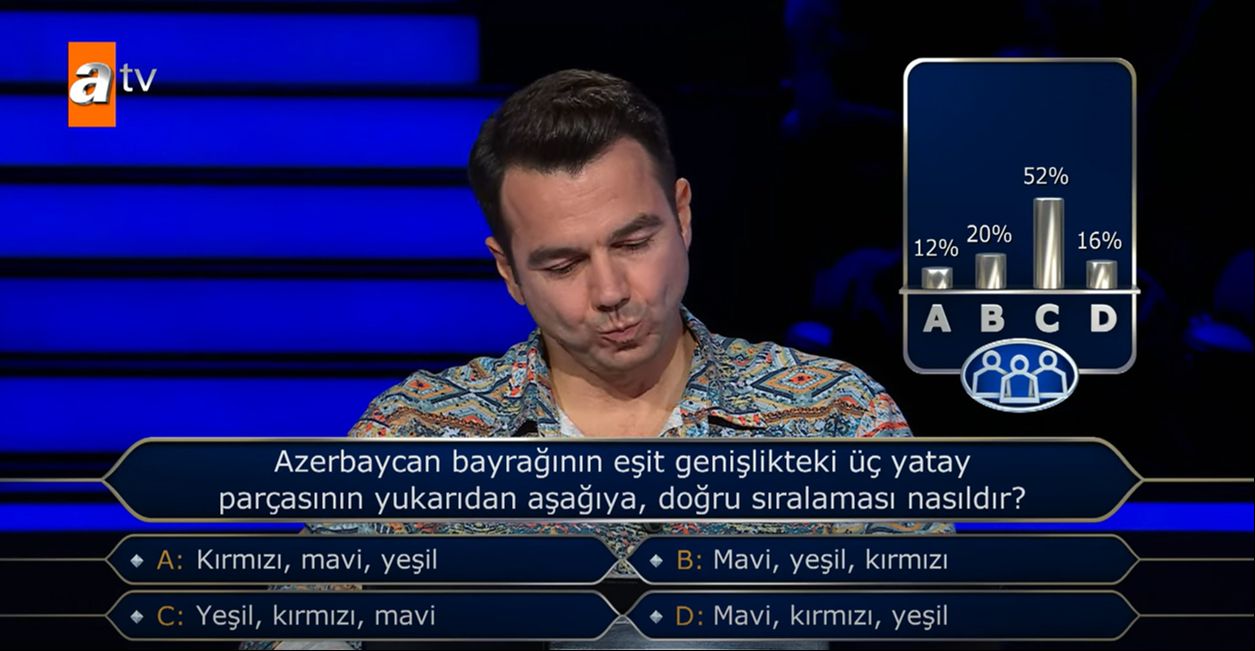 Kim Milyoner Olmak İster'de 'Azerbaycan' sorusu! Seyirci jokeri sonu oldu - 2. Resim