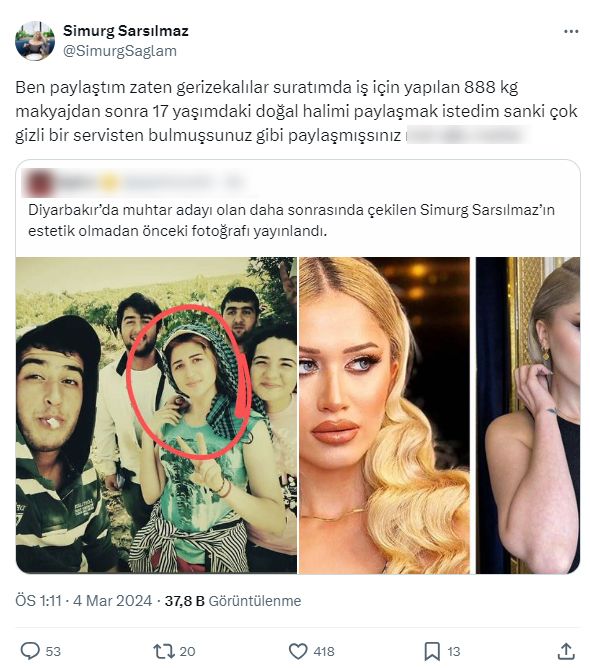 Muhtar adayı Simurg Sarsılmaz estetiksiz fotoğraflarını paylaşanlara sert çıktı - 2. Resim