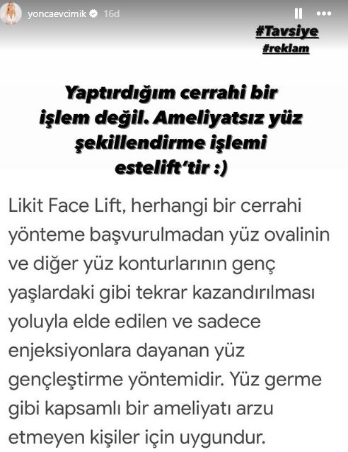 Eski halini unutun! Yonca Evcimik güzelleşmek için yaptırdığı işlemi açıkladı Eski halini unutun! Yonca Evcimik güzelleşmek için yaptırdığı işlemi açıkladı - 3. Resim
