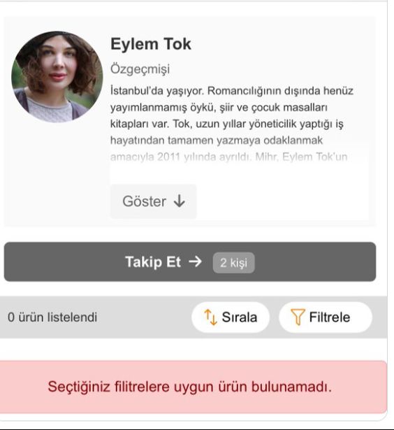 Kitap sitesi, Eylem Tok'un eserlerini satıştan kaldırdı Kitap sitesi, Eylem Tok'un eserlerini satıştan kaldırdı - 2. Resim