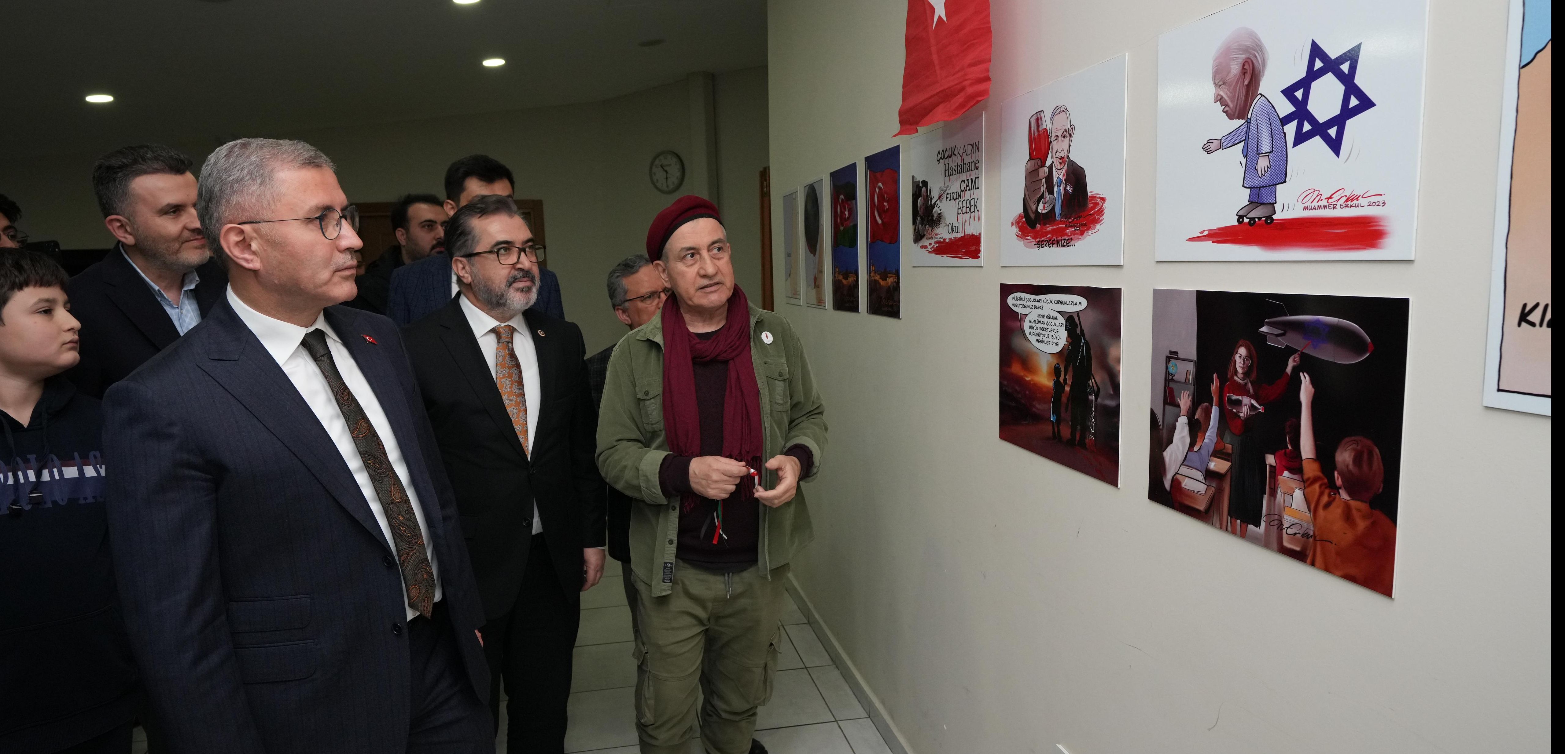 Sanatçın yoksa Gazze'yi anlatamazsın!  Sanatçın yoksa Gazze'yi anlatamazsın! Acının Başkenti Filistin sergisi 7 Ekimden bugüne yaşananlar resmedildi - 1. Resim