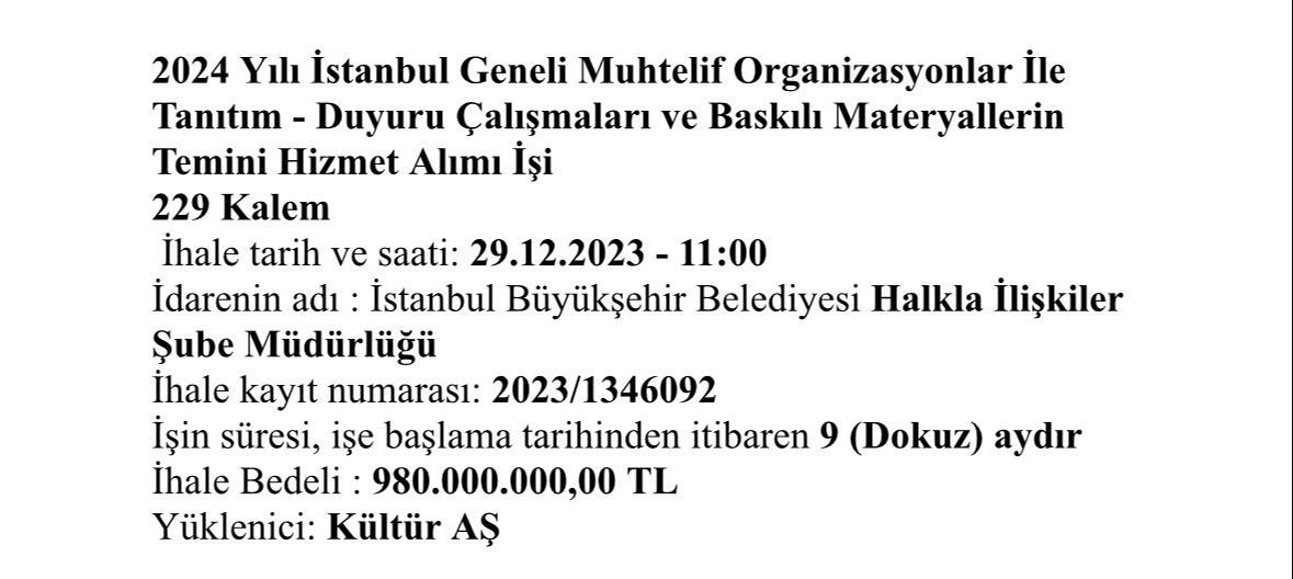 İBB bütçesinden 'İsrafı bitirdik' diyen İmamoğlu'nun seçim kampanyasına 980 milyon TL! İBB bütçesinden 'İsrafı bitirdik' diyen İmamoğlu'nun seçim kampanyasına 980 milyon TL! - 1. Resim