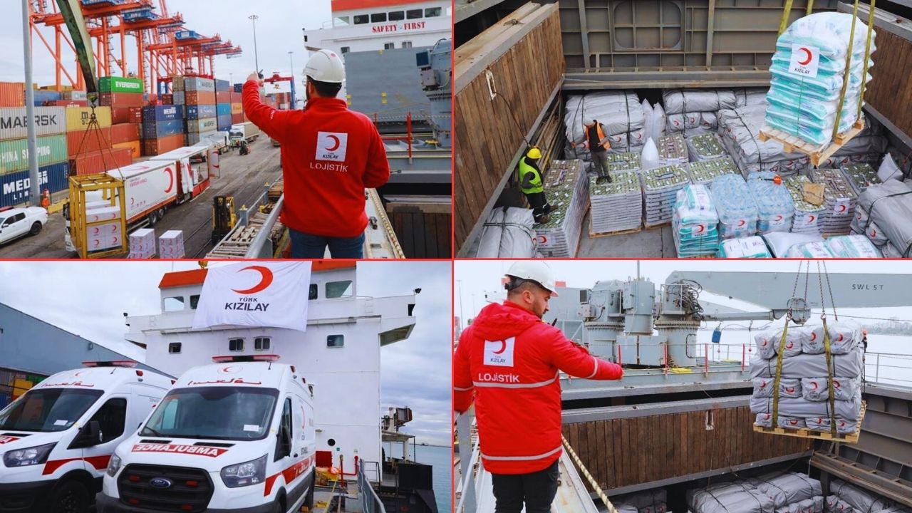 Kızılay Ramazan öncesi Gazze'ye 2737 tonluk yardım malzemesi gönderiyor! 1995'ten beri Filistin'de yardım faaliyeti yürütülüyor - 1. Resim