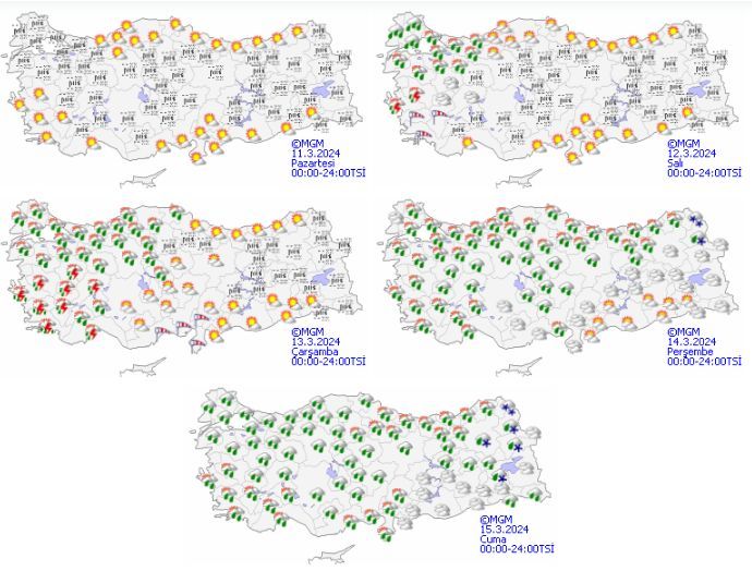 Batıda başlayacak, yurt geneline yayılacak! Meteoroloji 5 günlük raporu paylaştı - 2. Resim