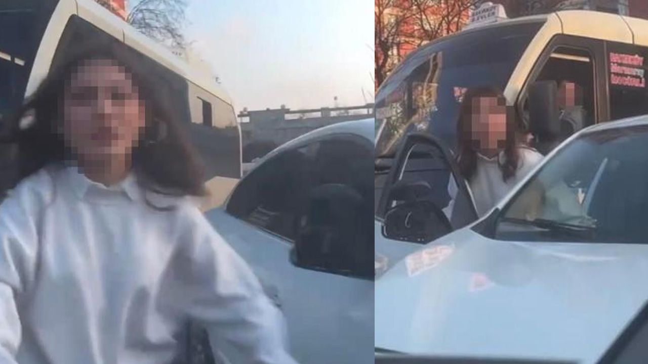 Ortalık bir anda karıştı! Trafikte tartışma çıktı, meydan dayağı attılar - 1. Resim